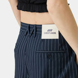 Jayde Navy Striped CSWT Shorts Shorts Eme Studios