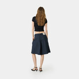 Jayde Navy Striped CSWT Shorts Shorts Eme Studios