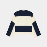 Layr Navy Knit Sweater Knitwear Eme Studios