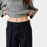 Borca Navy Tailored Pants Pants Eme Studios