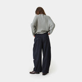 Borca Navy Tailored Pants Pants Eme Studios