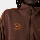 Cove Fawn Track Full Zip Crewneck Eme Studios