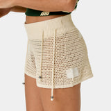 Barceloneta Off Sand Crochet Shorts Woman Pants Eme Studios