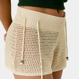 Barceloneta Off Sand Crochet Shorts Woman Pants Eme Studios