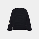 Kavai Navy Open Knit Knitwear Eme Studios
