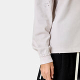 Frayed Pocket Off Sand Long Sleeve T-shirts Eme Studios