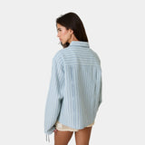 Areal Guayabera Blued Shirt Shirts Eme Studios