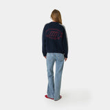 Clifton Navy Cardigan Knitwear Eme Studios