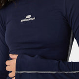 Wally Navy Long Sleeve Woman T-Shirts Eme Studios