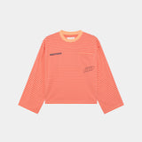 Cedar Peach Striped Long Sleeve T-shirts Eme Studios