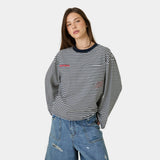 Cedar Navy Striped Long Sleeve T-shirts Eme Studios