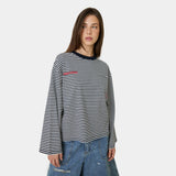 Cedar Navy Striped Long Sleeve T-shirts Eme Studios