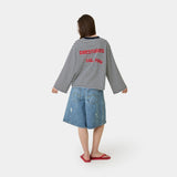 Cedar Navy Striped Long Sleeve T-shirts Eme Studios