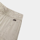 Yimmy Ecru Striped Shorts Woman Pants Eme Studios