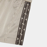 Yimmy Ecru Striped Shorts Woman Pants Eme Studios