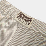 Yimmy Ecru Striped Shorts Woman Pants Eme Studios