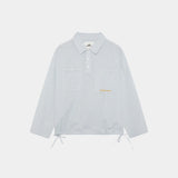 Vade Blue Popover Shirt Shirts Eme Studios