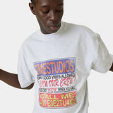 By Your Name Heather Grey Oversized Tee T-shirts Eme Studios