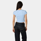 Sporty Baby Blue Tee Woman T-Shirts Eme Studios