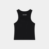 Anny Black Tank Top Woman T-Shirts Eme Studios