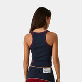Graf Navy Tank Top Woman T-Shirts Eme Studios