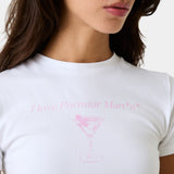 Martini Pearl Baby Tee Woman T-Shirts Eme Studios