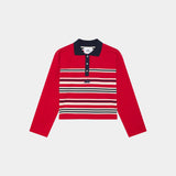 Nina Redwood Stripped Polo Woman T-Shirts Eme Studios