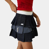 Forest Raw Denim Skirt Woman Pants Eme Studios