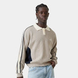 Chully Off Sand Knit Polo Knitwear Eme Studios
