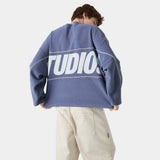 Thrill Crown Blue Reverse Crewneck Sweatshirts Eme Studios