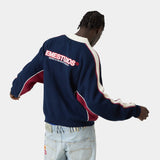 Chully Navy Knit Polo Knitwear Eme Studios