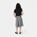 Russel Navy Squared Formal Shorts Shorts Eme Studios