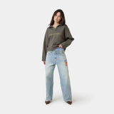 Playtime Olive Polo Crewneck Sweatshirts Eme Studios