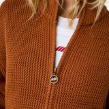 Blush Terracotta Zipper Knit Knitwear Eme Studios