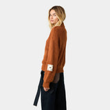 Blush Terracotta Zipper Knit Knitwear Eme Studios