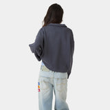 Playtime Ombre Blue Polo Crewneck Sweatshirts Eme Studios