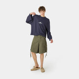 Cotten Navy Long Sleeve T-shirts Eme Studios