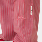 Marbe Salmon Striped Pants Pants Eme Studios