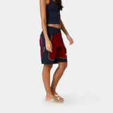 Dual Cherry Denim Shorts Shorts Eme Studios