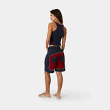Dual Cherry Denim Shorts Shorts Eme Studios