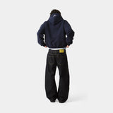 Inteal Navy Oversized Hoodie Hoodies Eme Studios
