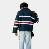 Bachatas Navy Polo Crewneck Sweatshirts Eme Studios