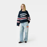 Bachatas Navy Polo Crewneck Sweatshirts Eme Studios