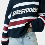 Bachatas Navy Polo Crewneck Sweatshirts Eme Studios