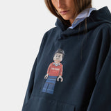 Brick Navy Oversized Hoodie Hoodies eme