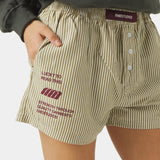 Lucky Striped Burgundy Boxers Underwear Eme Studios