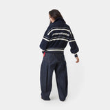 Unit Navy Zipper Knit Knitwear Eme Studios