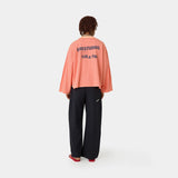 Cedar Peach Striped Long Sleeve T-shirts Eme Studios