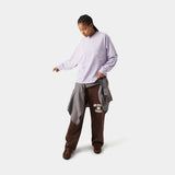 Badge Gray Lilac Long Sleeve T-shirts eme