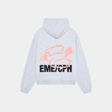 Due Heather Grey Oversized Hoodie Hoodies eme